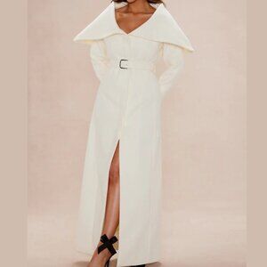 Martina Off White Wool Coat, XS